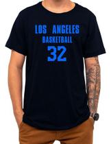 Camiseta Basquete Los Angeles Basketball Número 32 Esportes