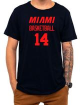 Camiseta Basquete Miami Basketball Número 14 Esportiva Camiseta Basquete Miami Basketball Número 14 Esportiva