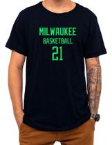 Camiseta Basquete Milwaukee Basketball Número 21 Esportiva