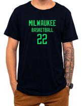 Camiseta Basquete Milwaukee Basketball Número 22 Esportiva