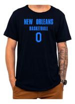 Camiseta Basquete New Orleans Basketball Número 0 Esportiva Camiseta Basquete New Orleans Basketball Número 0 Esportiva