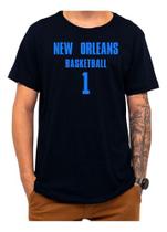 Camiseta Basquete New Orleans Basketball Número 1 Esportiva Camiseta Basquete New Orleans Basketball Número 1 Esportiva