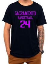 Camiseta Basquete Sacramento Basketball Número 24 Esportiva Camiseta Basquete Sacramento Basketball Número 24 Esportiva