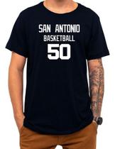 Camiseta Basquete San Antonio Basketball Número 50 Esportiva