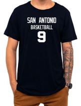 Camiseta Basquete San Antonio Basketball Número 9 Esportiva Camiseta Basquete San Antonio Basketball Número 9 Esportiva