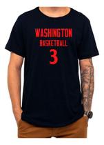 Camiseta Basquete Washington Basketball Número 3 Esportiva Camiseta Basquete Washington Basketball Número 3 Esportiva