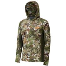 Camiseta BASSDASH FS30M Hunting Camo Hoodie UPF 50+ para homens