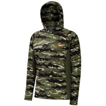 Camiseta BASSDASH FS30M Hunting Camo Hoodie UPF 50+ para homens