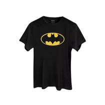 Camiseta Batman Clássica Preta Logo 100% Algodão - ClubeComix