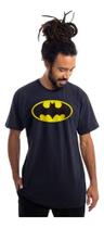 Camiseta Batman Logo Preta Unissex Adulto Oficial Dc