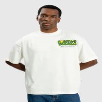 Camiseta Baw New Over Baw X Smiley Grow off white