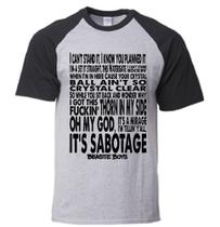 Camiseta Beastie Boys Sabotage ExclusivaPLUS SIZE