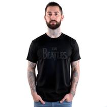 Camiseta Beatles Alto Relevo - Black On Black - 100% Algodão