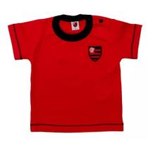 Camiseta Bebê Flamengo Vermelha Oficial