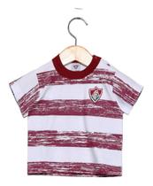 Camiseta Bebê Fluminense Listras Oficial