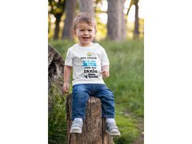 Camiseta Bebê Frases Meu Primeiro Dia Dos Pais Com Meu Irmão mais velho Branca Camiseta Bebê Frases Meu Primeiro Dia Dos Pais Com Meu Irmão mais velho Branca