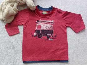 Camiseta bebe infantil menino listrada manga longa algodão Have Fun
