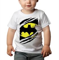 Camiseta Bebê Manga Curta Estampado Batman