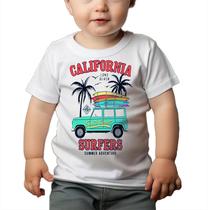 Camiseta Bebê Manga Curta Estampado California Surf