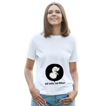 Camiseta Bebê Na Barriga Tal Mãe Tal Filho Rock Camisa Personalizada Blusa Adulto Algodão com Poliéster