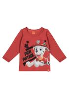 Camiseta Bebê Patrulha Canina Manga Longa Malwee Kids Camiseta Bebê Patrulha Canina Manga Longa Malwee Kids