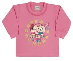 Camiseta bebê soltinha p ao g turma da mônica-piu piu malwee