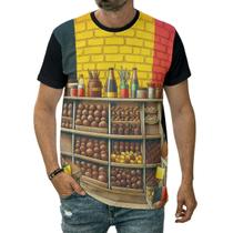 Camiseta Bélgica Bandeira País Feira Fruta Paisagem Quitanda Camiseta Bélgica Bandeira País Feira Fruta Paisagem Quitanda