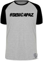 Camiseta Bem capaz Blusa Plus Size extra grande adulto ou infantil Camiseta Bem capaz Blusa Plus Size extra grande adulto ou infantil