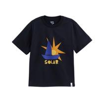 Camiseta Bento Fábula Barco Solar Preto Silk Verão