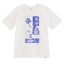 Camiseta Bento Fábula Caranguejo de Mangue Branco Silk Verão Camiseta Bento Fábula Caranguejo de Mangue Branco Silk Verão