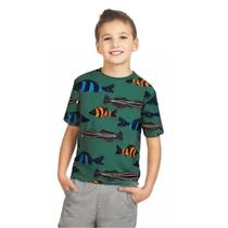 Camiseta Bento Fábula Piracema Malha Verde Escuro Inverno