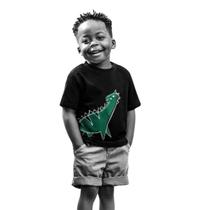 Camiseta Bento Fábula Silk Dinolito Preto Inverno Camiseta Bento Fábula Silk Dinolito Preto Inverno