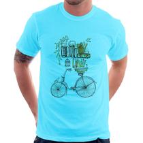 Camiseta Bicicleta e Livros - Foca na Moda