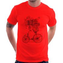 Camiseta Bicicleta e Livros - Foca na Moda