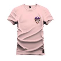 Camiseta Bigode Roxo Peito Plus Size Extra Grande T-Shirt Estampa Dtf Premium