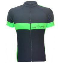 Camiseta Bike: Dry Fit, Manga Curta e Faixa no Peito