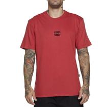 Camiseta Billabong Bracket Wave Color SM25 Vermelho Camiseta Billabong Bracket Wave Color SM25 Vermelho