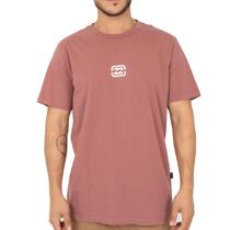 Camiseta Billabong Bracket Wave SM26 Masculina Vinho
