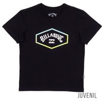 Camiseta Billabong Manga Curta Exit Arch Preto Juvenil