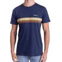 Camiseta BillaBong Stripe Marinho - Masculina