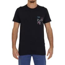 Camiseta Billabong Team Pocket III Masculina Preto Camiseta Billabong Team Pocket III Masculina Preto