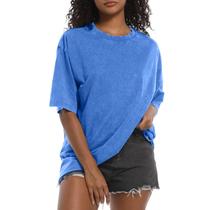 Camiseta BINTEHGS Oversized Grunge Vintage para mulheres de algodão