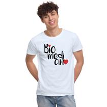Camiseta Biomedicina Camisa Personalizada Blusa Adulto Algodão com Poliéster