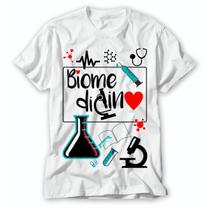 Camiseta Biomedicina profissão blusa biomédico por amor