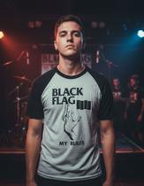 Camiseta Black Flag Plus Size