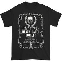 Camiseta Black Label Society Linework Crest Camiseta Black Label Society Linework Crest
