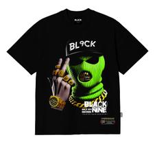Camiseta Black Nine Balaclava Gold Green- Preta - B91394 Camiseta Black Nine Balaclava Gold Green- Preta - B91394