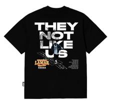 Camiseta Black Nine Kendrick Lamar They Not Like Us - Preta - B91228 Camiseta Black Nine Kendrick Lamar They Not Like Us - Preta - B91228
