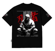 Camiseta Black Nine Ninja Warriors - Preta - B91232 Camiseta Black Nine Ninja Warriors - Preta - B91232