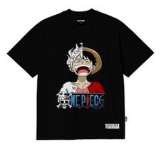 Camiseta Black Nine Premium Monkey D Luffy Gear 5 - Preto B90419 Camiseta Black Nine Premium Monkey D Luffy Gear 5 - Preto B90419